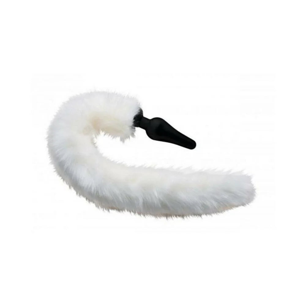 Tailz White Fox Tail Anal Plug And Ears Set