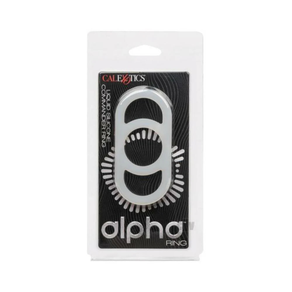 Alpha Liquid Silicone Commander Cock Ring - Natural