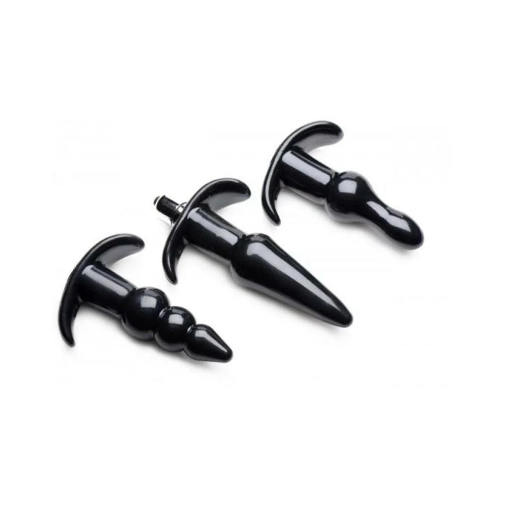 Thrill Trio Anal Plug Set Black