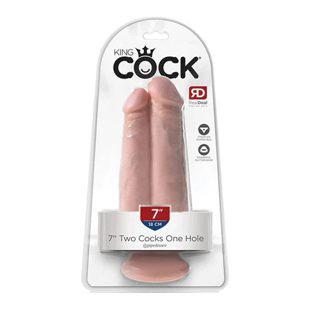King Cock 7 Two Cocks One Hole - Light