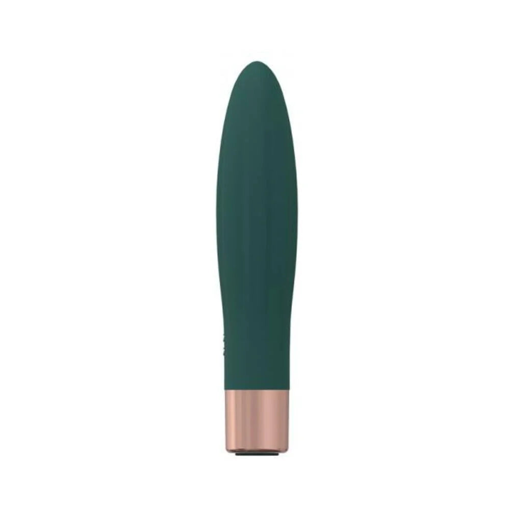 Loveline Fame 10 Speed Mini-vibe Silicone Rechargeable Waterproof Forest Green