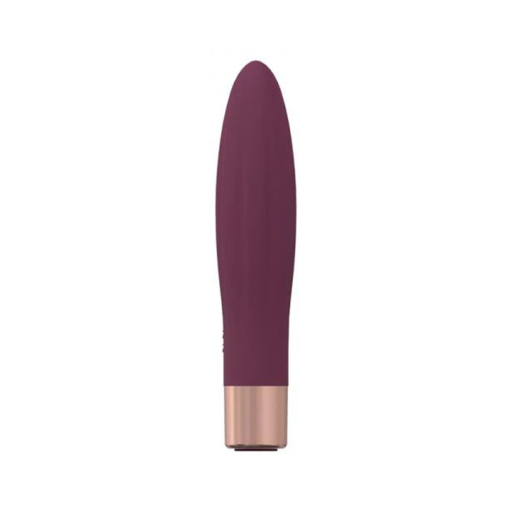 Loveline Fame 10 Speed Mini-vibe Silicone Rechargeable Waterproof Burgundy