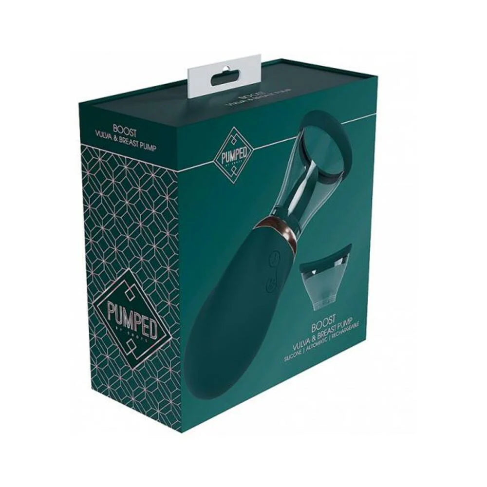 Pumped Boost Automatic Rechargeable Vulva & Breast Pump Forest Green
