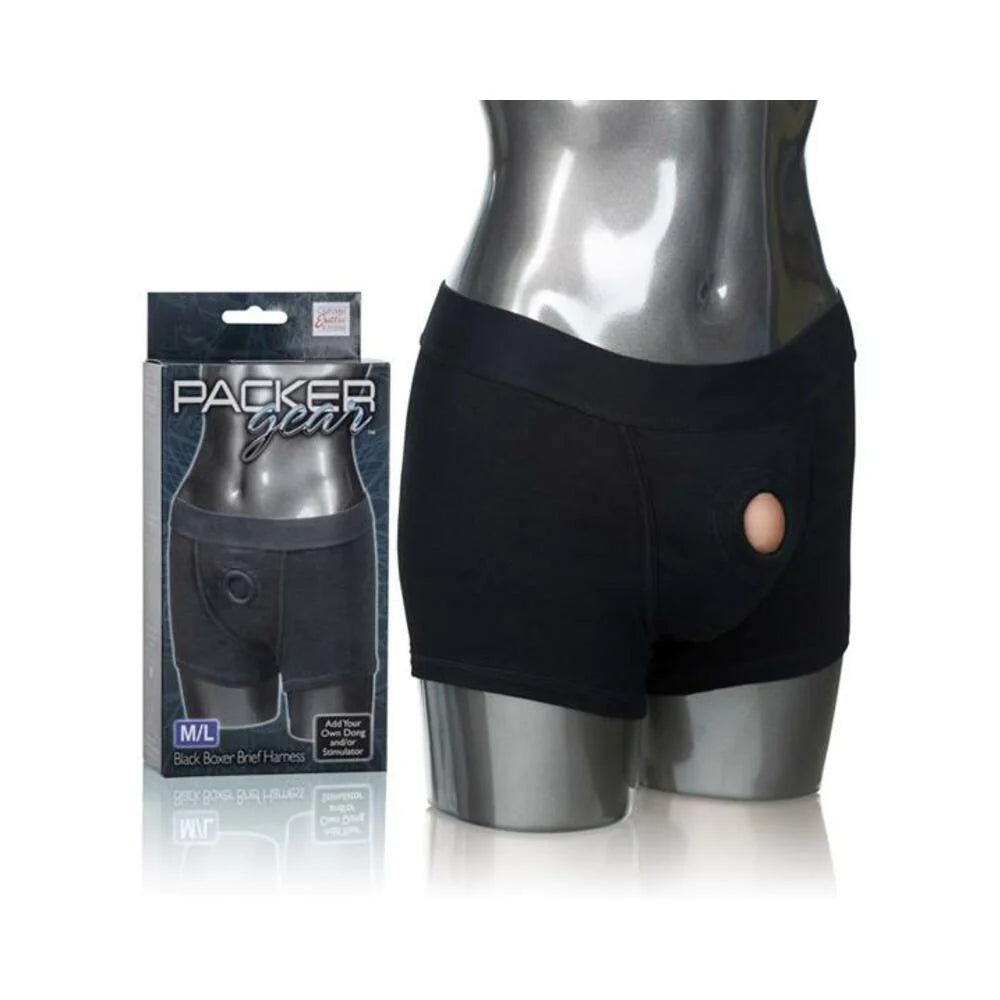 Packer Gear Black Boxer Harness M/L
