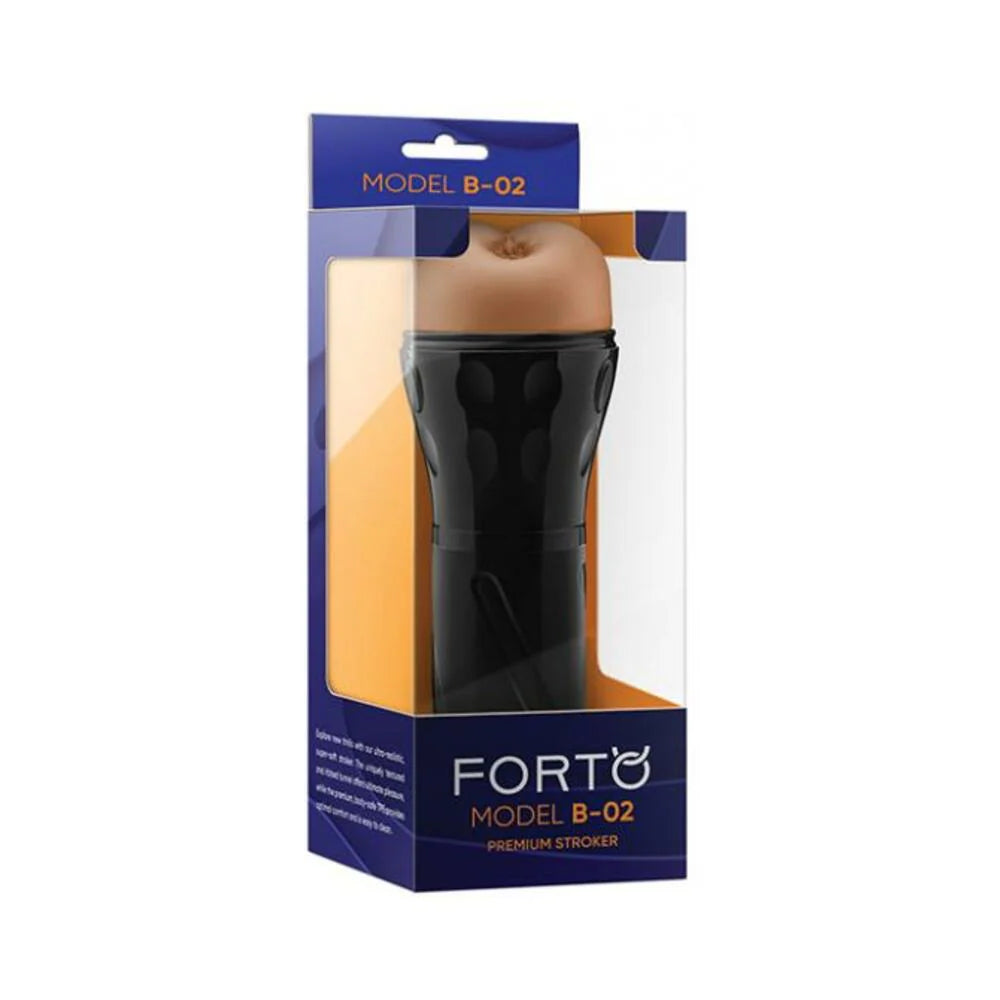Forto Model B-02 Hard-skin Ass Masturbator - Tan