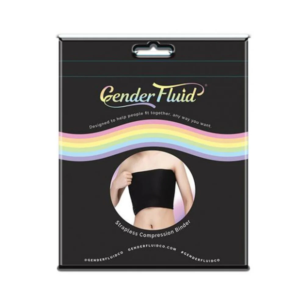 Gender Fluid Strapless Chest Compression Binder - Xxxl Black