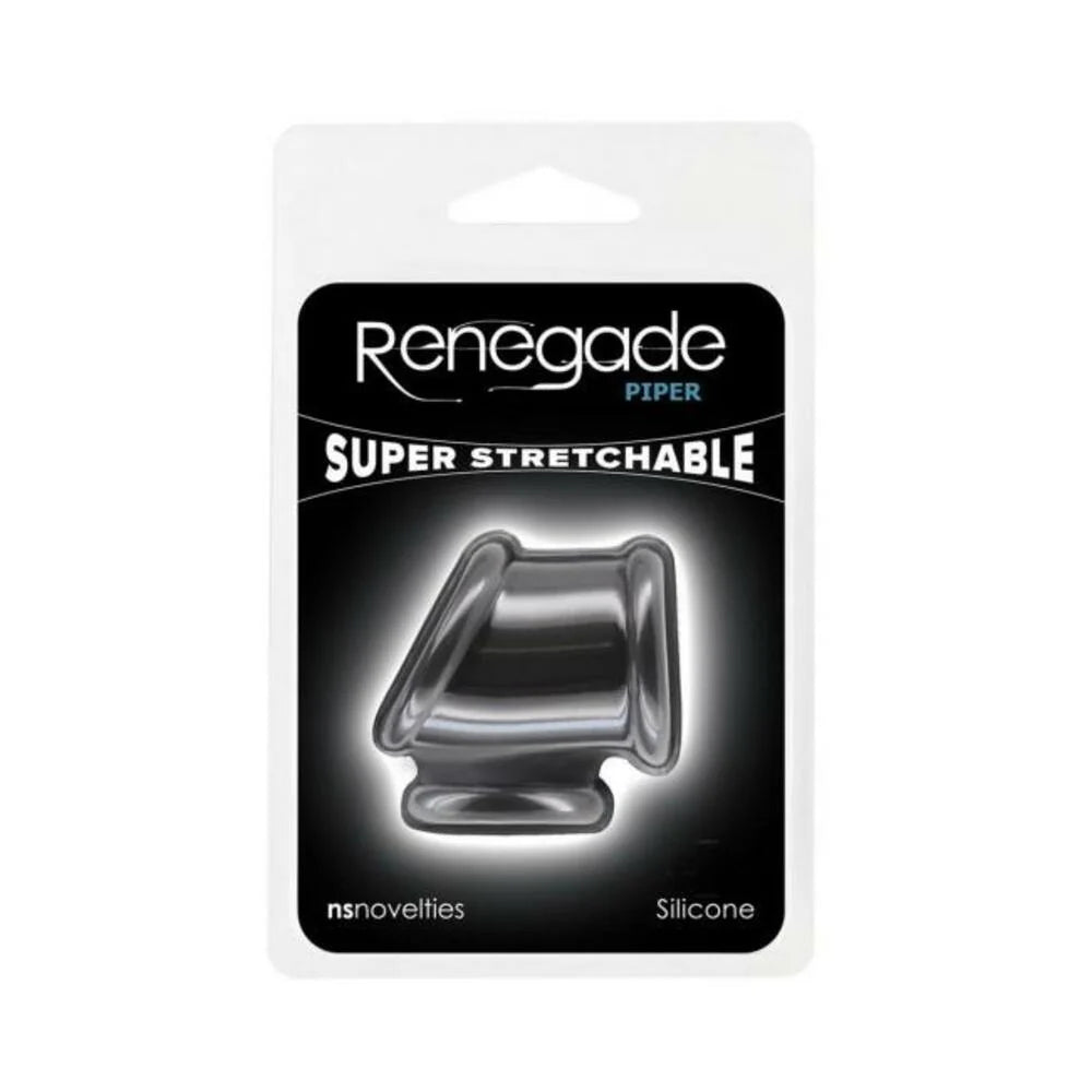 Renegade Piper Cock And Balls Ring Black