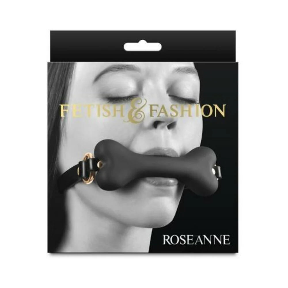 Fetish & Fashion Roseanne Bone Gag Black