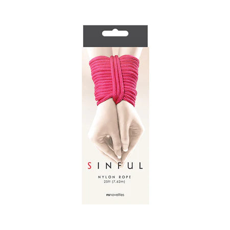 Sinful Nylon Rope Pink 25ft