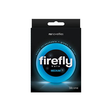 Firefly Halo Medium Cockring - Blue