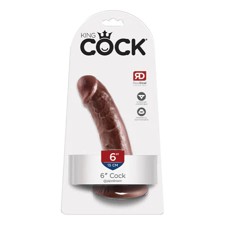 King Cock 6 Cock - Brown